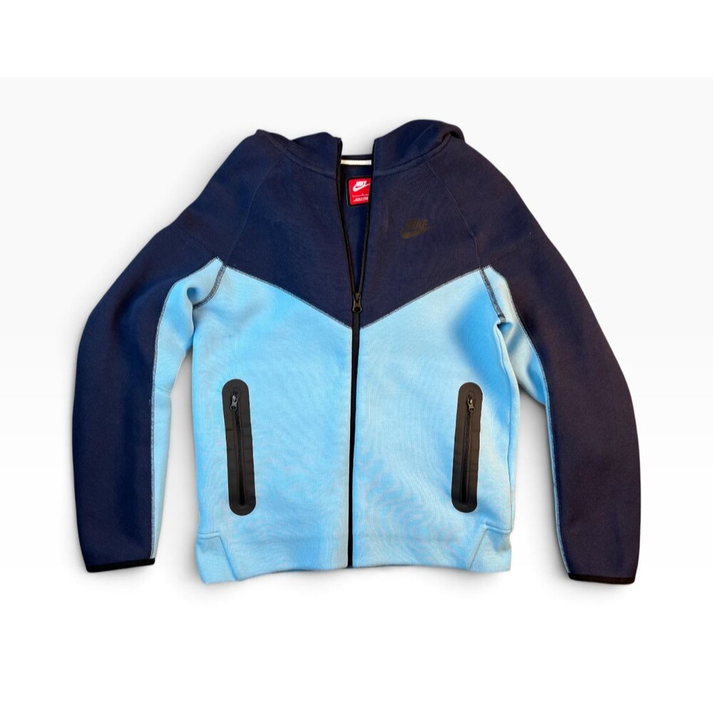 Nike Tech Fleece Youth Full Zip Hoodie Sweatshirt  Kids Size L  Blue
